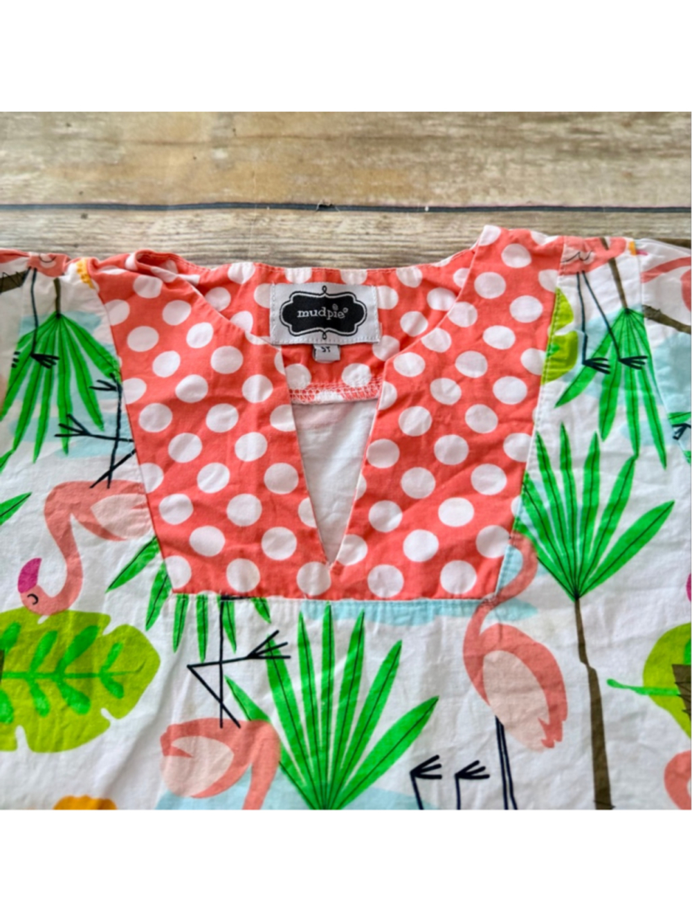 MUDPIE FLAMINGO DRESS-5T - Picture 5 of 8